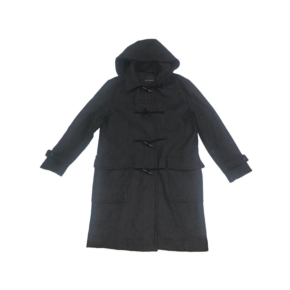 Banana Republic Mario Belluci Hunter Duffle Men's Medium Coat Dark Academia Wool
